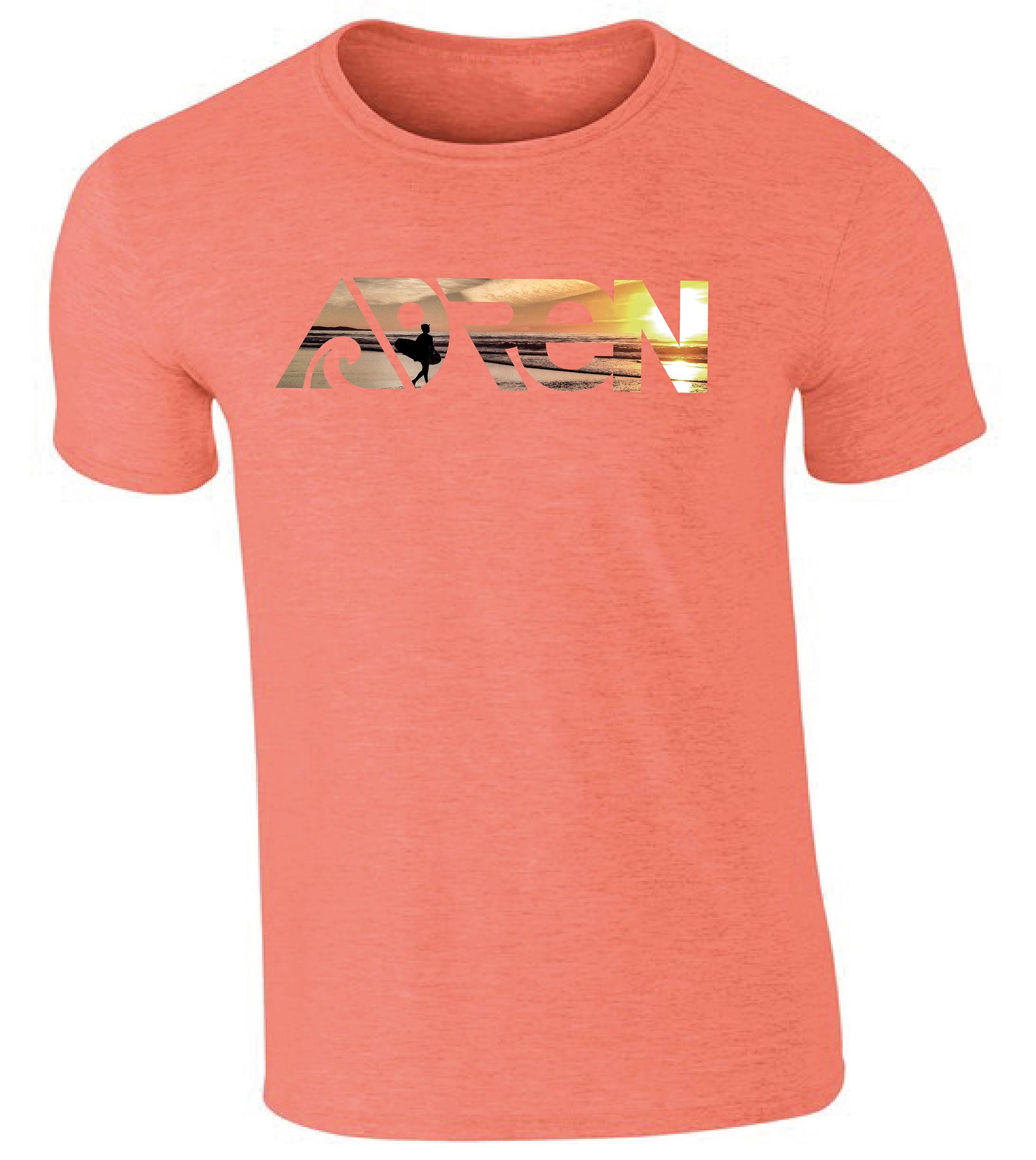 Sunset Surf T-Shirt - Heather Orange (Sale)